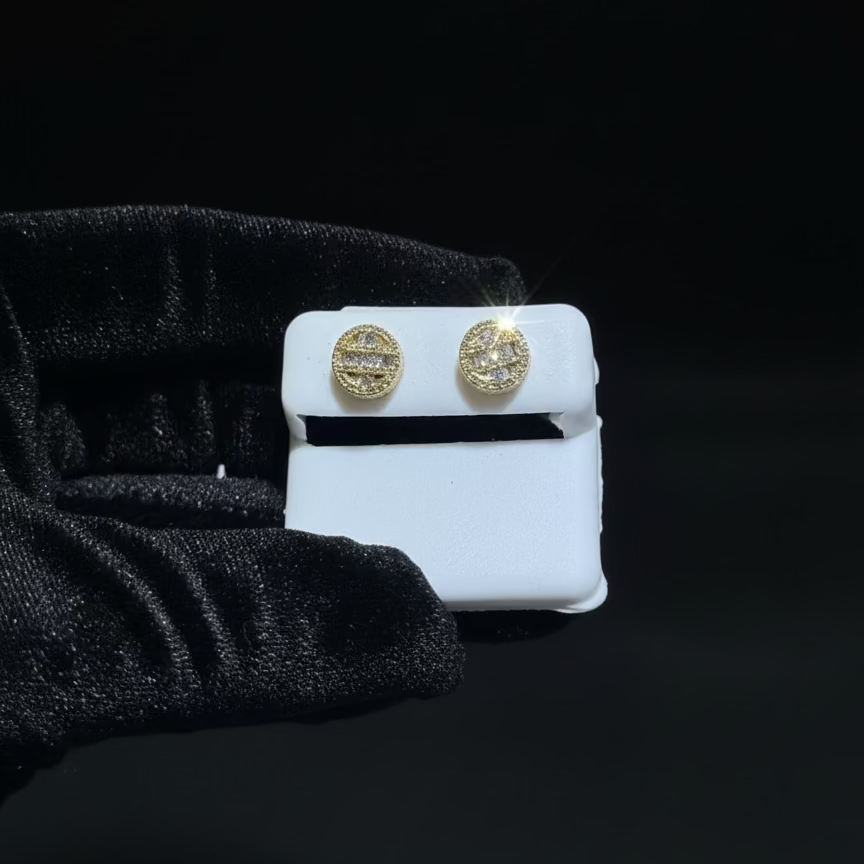 Multi-Diamond cluster stud earrings