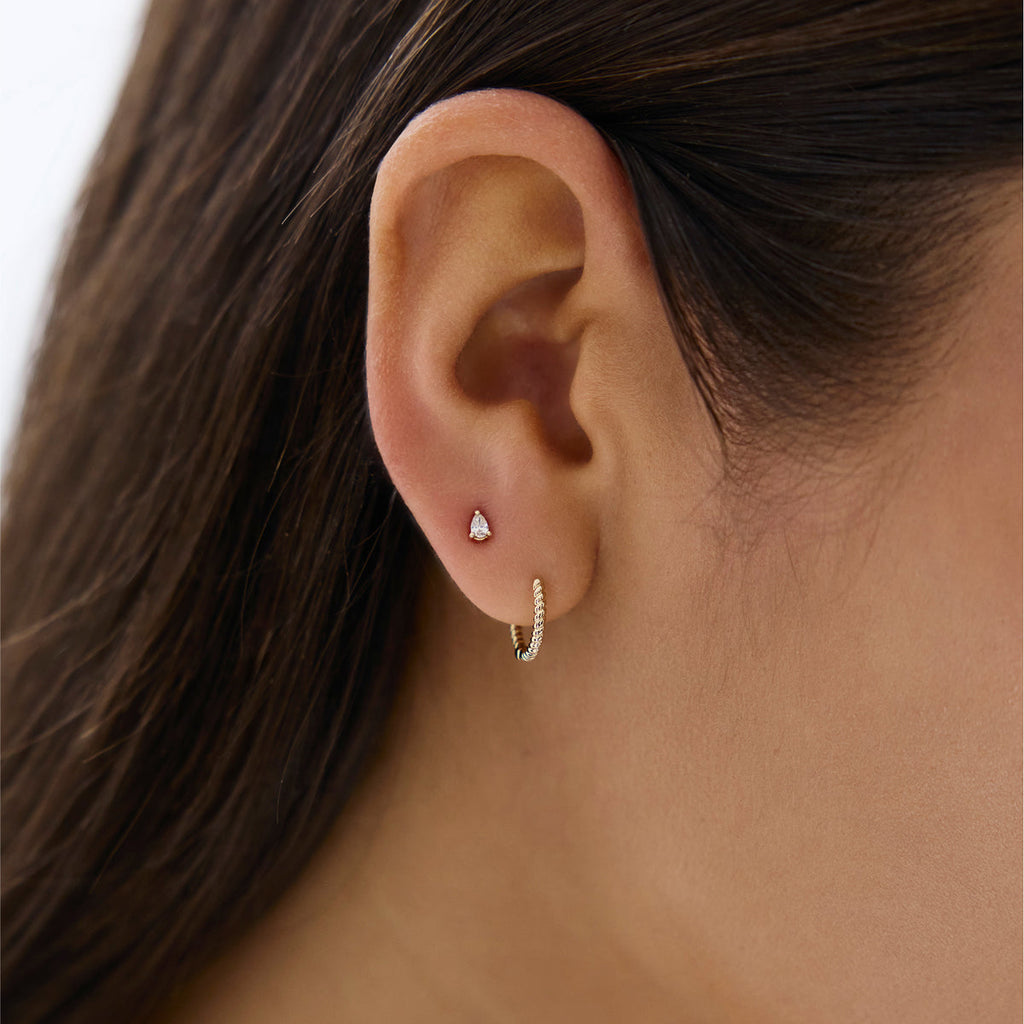 Rope Design Hoop Earrings