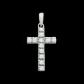 Cross Pendant with Diamonds