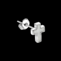 Tiny Cross Charm Earrings