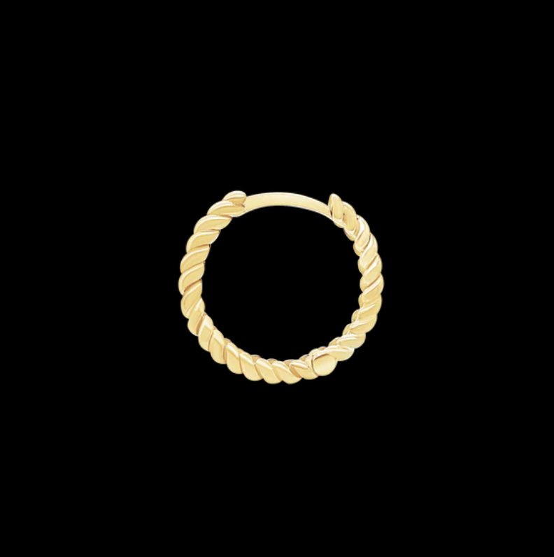 Rope Design Hoop Earrings