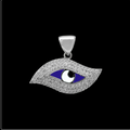Evil Eye Pendant (Blue Enamel)
