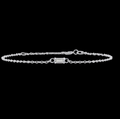 Diamond Square Bezel Bracelet