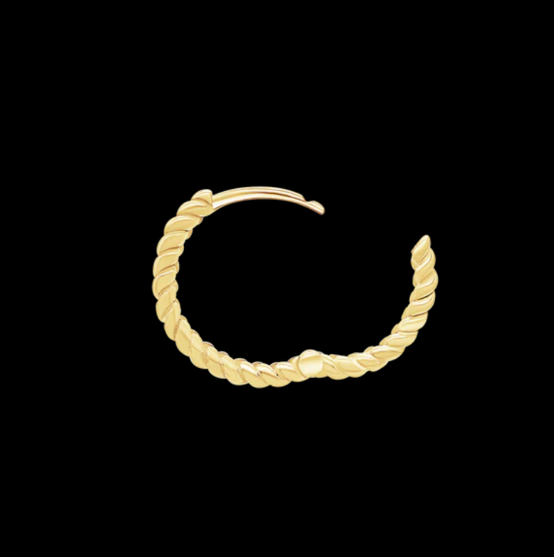 Rope Design Hoop Earrings