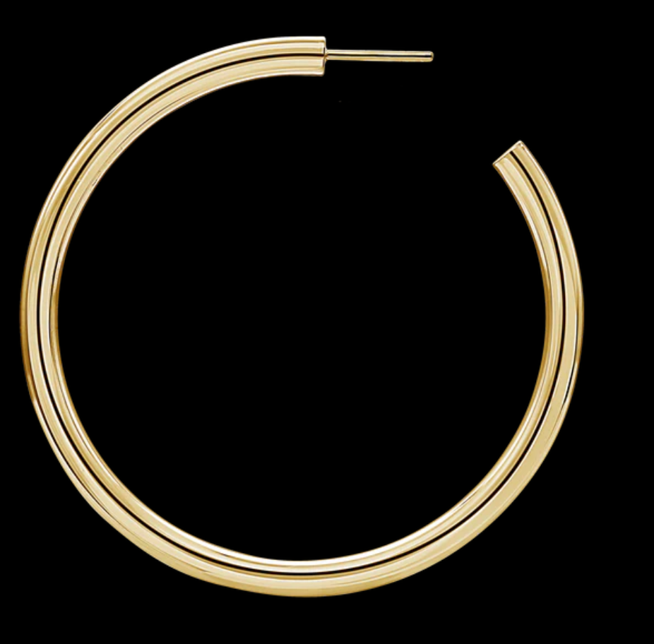 Round Tube Hoop Earrings
