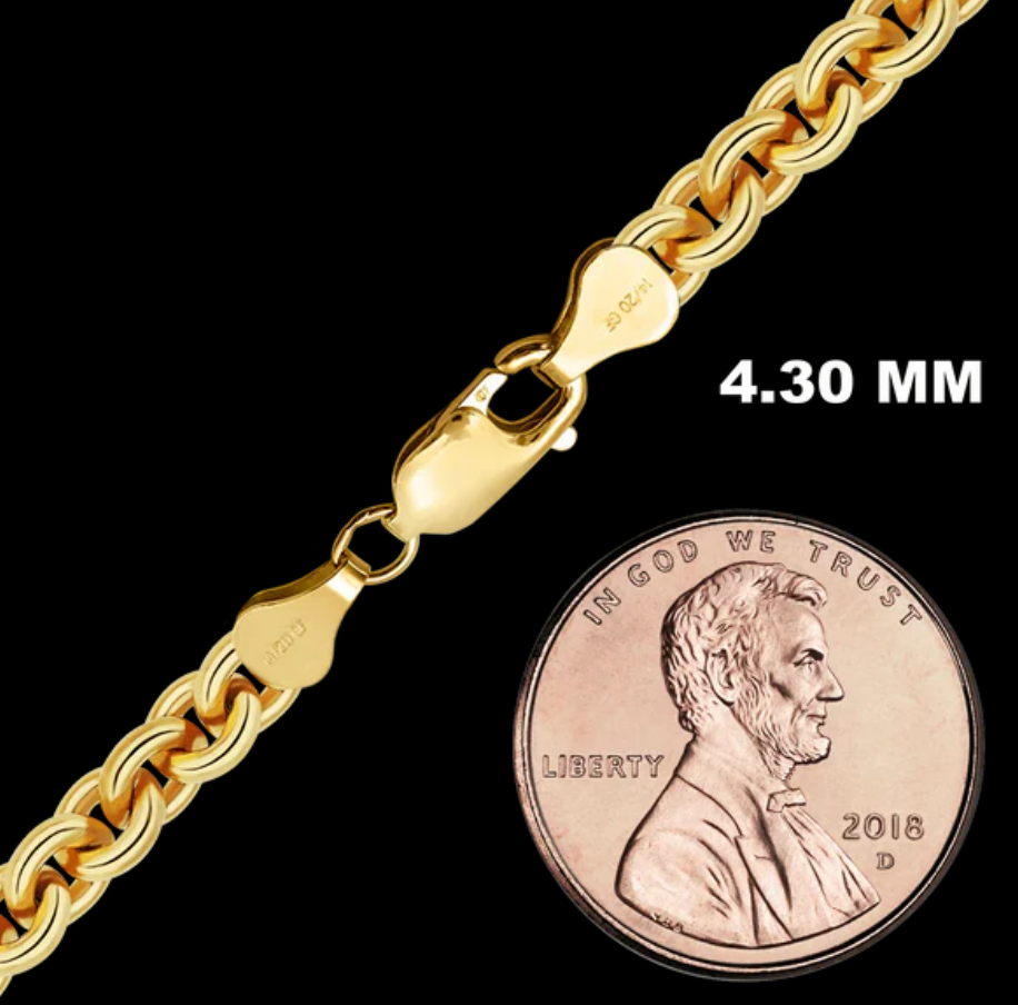 Heavy Round Cable Bracelet (GOLD-FILLED)