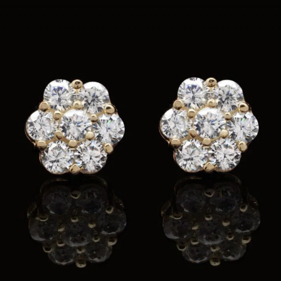 Cluster Diamond Earrings