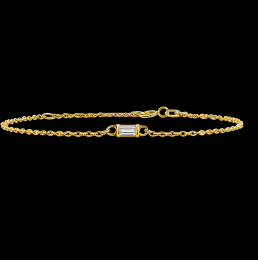Diamond Square Bezel Bracelet