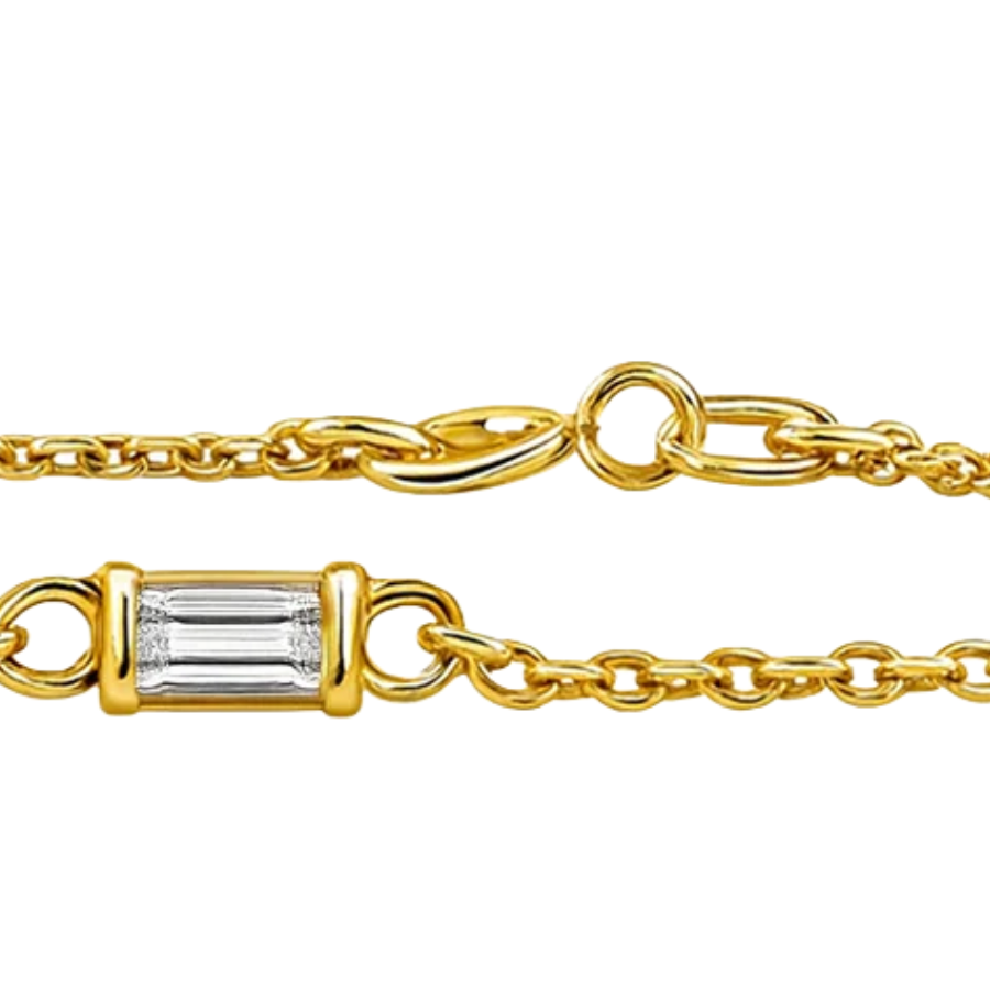 Diamond Square Bezel Bracelet