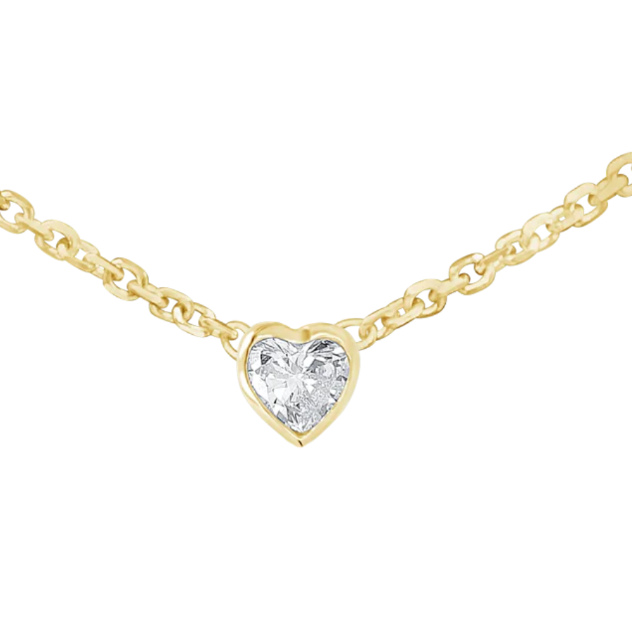 Heart Bezel Necklace