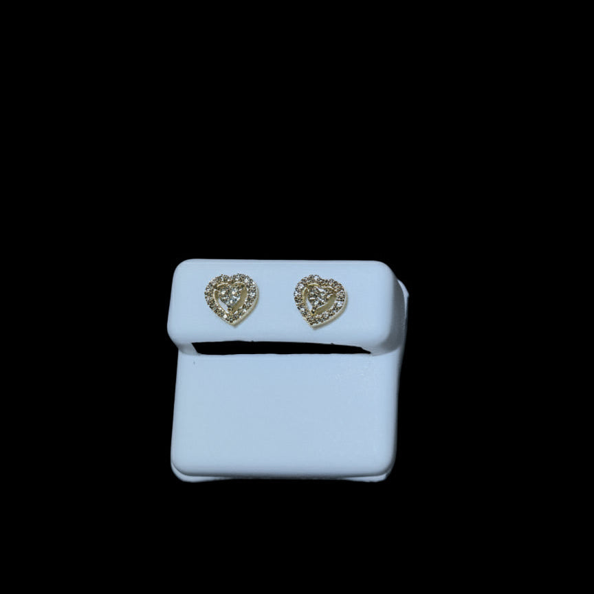 Halo Heart Earrings